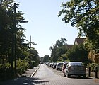 Hennensteig von Ecke Groß-Ziethener Chaussee nach Ost gesehen.