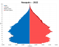 Neuquén 2022 population pyramid.