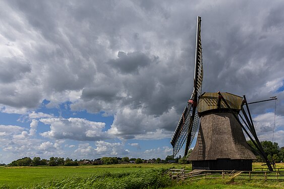 94. Platz: Wedelfelder Wasserschöpfmühle in Sande-Neustadtgödens im Landkreis Friesland