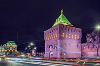 Illuminazione della Torre Dmitrievskaya.  25 ottobre 2022