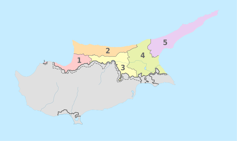 File:Northern Cyprus in Cyprus (secession), administrative divisions - Nmbrs - colored.svg