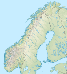 Carte du relief : Norvège