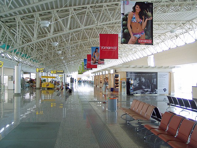 Olbia Airport departures area