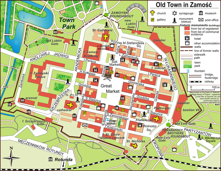 File:Old town zamość plan.png