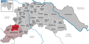 Poziția Oldendorf (Luhe) pe harta districtului Lüneburg