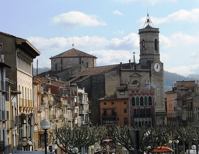 A ilesia de Sant Esteve, en Olot