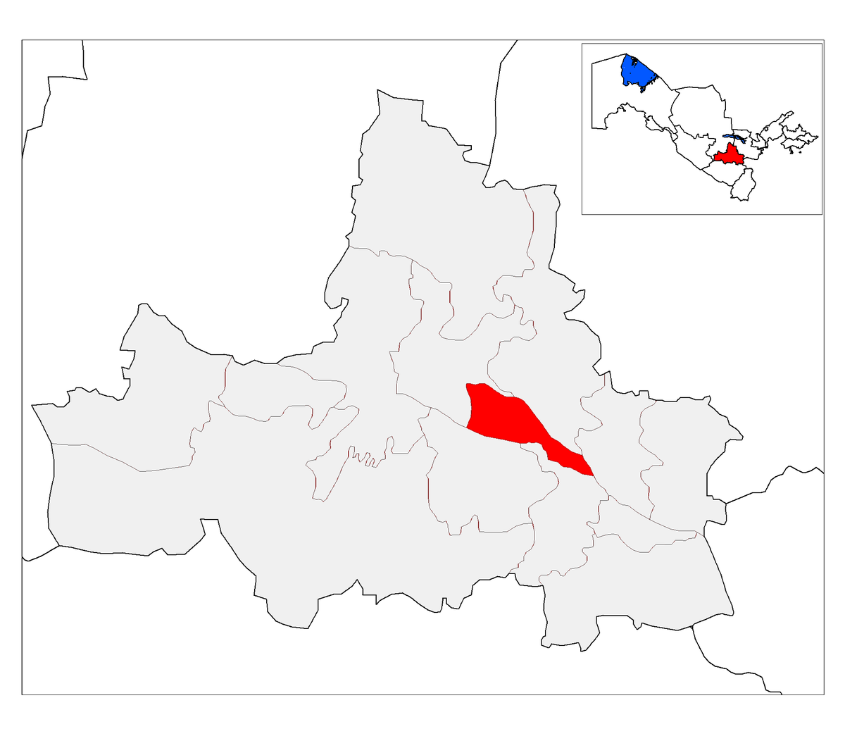 Сирдаре вилояти карта