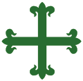 L'emblema de l'ordre d'Avís és una creu de color verd.