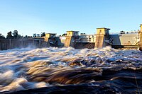 Merikoski hydroelectric dam.