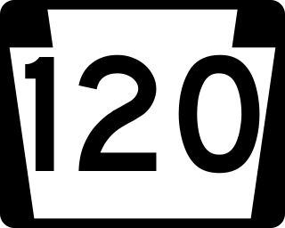 <span class="mw-page-title-main">Pennsylvania Route 120</span> State highway in Pennsylvania, US
