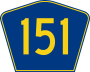 Highway 151 marker