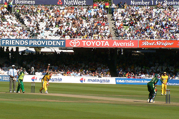 Pakistani opener Yasir Hameed playing against Australia at Lord's in England