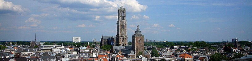 Panorama of Utrecht with the Dom and the Buurkerk, 2008