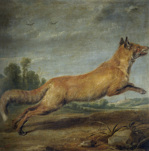 File:Paul de Vos - Running fox.jpg