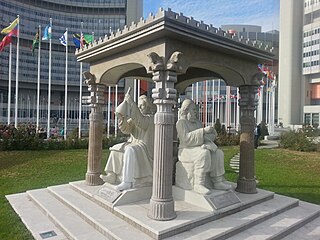 <span class="mw-page-title-main">Scholars Pavilion</span> Monument at the United Nations Office at Vienna, Austria