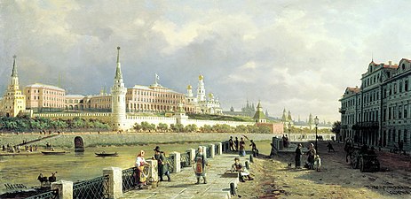 View of the Moscow Kremlin (1879), Yaroslavl Art Museum