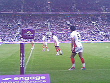 Meli warming up for St Helens in the 2006 Super League Grand Final against Hull F.C. at Old Trafford Photo-0271.jpg