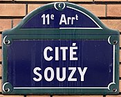 Plaque Cité Souzy - Paris XI (FR75) - 2021-06-20 - 1.jpg