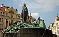 English: Monument to Jan Hus Čeština: Pomnik Jana Husa