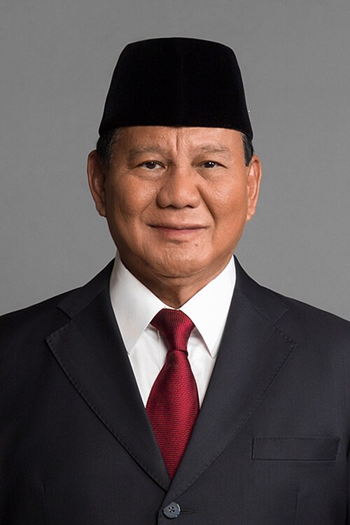 The current Minister of Defense Lt. Gen. (Ret.) Prabowo Subianto