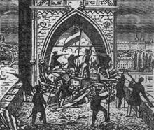 Barricades on the Charles Bridge, Prague, 1848. Smetana was briefly a participant in the uprising.