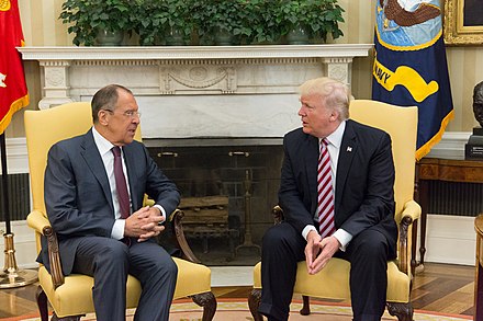Lavrov Meets with President Donald Trump in the Oval Office of the White House, 10 May 2017