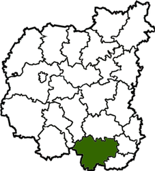 District de Pryluky - Carte