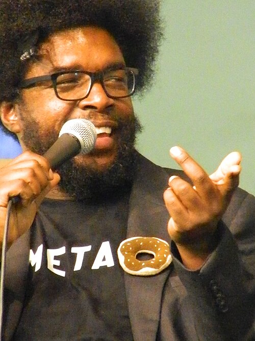 Questlove in discussion during book signing, 2013.