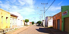 De straat rua Afrânio Peixoto in Campo Alegre de Lourdes