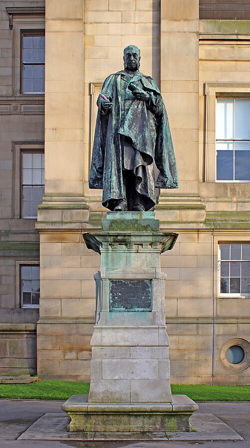 Statue of William Rathbone in St John's Gardens, Liverpool