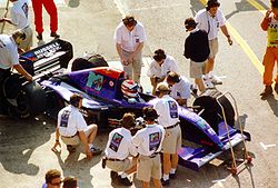 Roland Ratzenberger San Marinon Grand Prixissä vuonna 1994