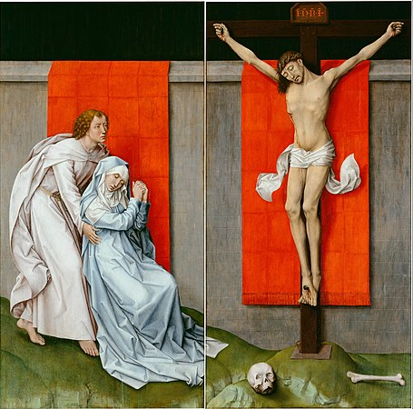 Rogier van der Weyden, Crucifixion Diptych, c. 1460