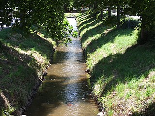 Rotbach (Erft) River in Germany