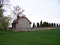 Čeština: Rudná-Dušníky, okres Praha-západ. Hřbitov u prodloužení Růžové ulice. English: Rudná-Dušníky, Prague-West District, Central Bohemian Region, Czech Republic. A cemetery. Camera location 50° 02′ 18.5″ N, 14° 14′ 01.4″ E    View all coordinates using: OpenStreetMap