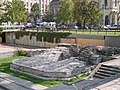 Budapest: Contra Aquincum: Turmruine im Freilichtmuseum.