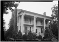SIDE VIEW. FROM FRONT. - J. O. Banks House and Smokehouse, Springfield Avenue and Pickens Street, Eutaw, Greene County, HABS ALA,32-EUTA,8-2.tif