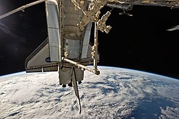 STS-131 Canadarm2 grapples Leonardo.jpg