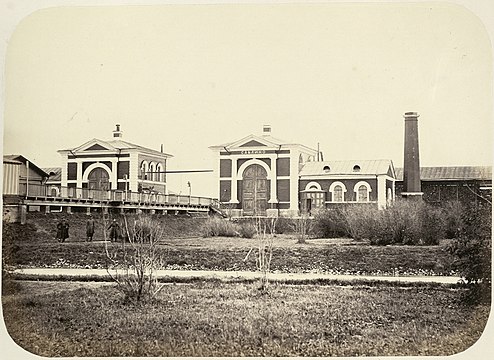 Станция Саблино в 1860-е годы