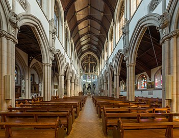 The nave looking north-east