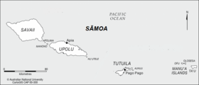 Map of Samoa