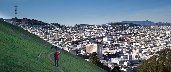 San Francisco as seen from Bernal Heights