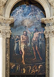 The baptism of Christ, Battista Franco