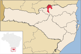 Canoinhas - Carte