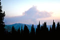 Smoke over the Sawtooth Wilderness