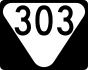 Маркер State Route 303