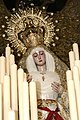 "Virgen María Santísima del Rosario en sus Misterios Dolorosos" della "Hermandad de "Monte-Sión". «Giovedì santo».