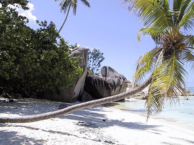 Platja granítica a les illes Seychelles