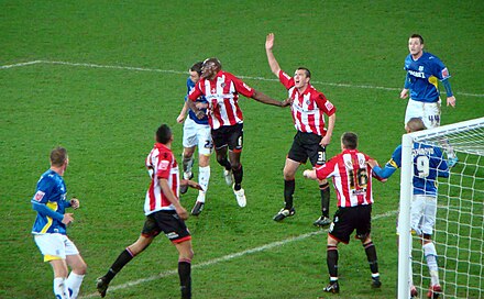 Sheffield United playing against Cardiff City in 2010.
