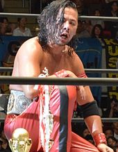 Shinsuke Nakamura, who gave his notice to NJPW the day of Wrestle Kingdom 10, leaving the promotion only weeks later Shinsuke Nakamura 2015.JPG