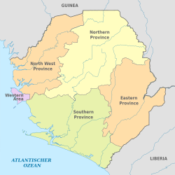 Siera Leonės Administracinis Suskirstymas